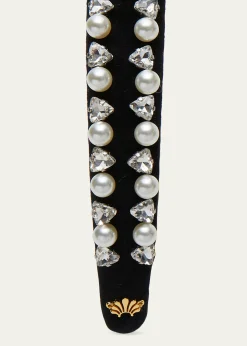 Lele SadoughiCharlotte Geo Crystal & Faux Pearl Headband