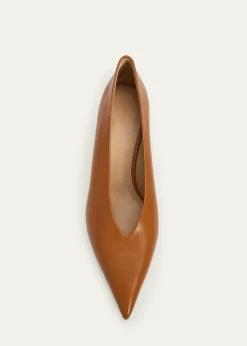 Le Monde Beryl25mm Leather Kitten-Heel Pumps