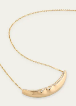 Lizzie Mandler Fine Jewelry18K Yellow Gold Cable Chain Necklace with Pave Diamond Liquid Gold Slider
