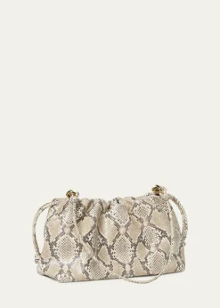 Loeffler RandallKiri Snakeskin Shoulder Bag