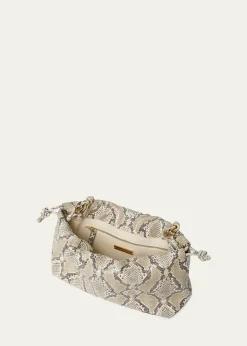 Loeffler RandallKiri Snakeskin Shoulder Bag
