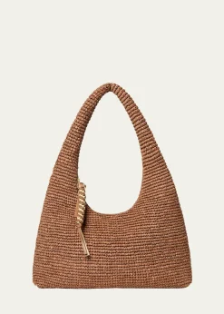 Loeffler RandallWillow Woven Raffia Hobo Bag