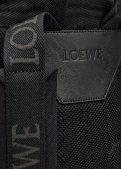 LoeweMen's Flex Roll-Top Canvas & Suede Backpack
