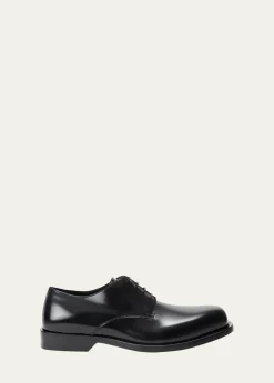 LoeweMen's Bobine Leather Derby Shoes