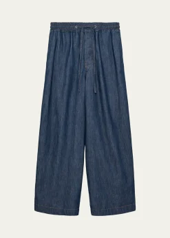 LoeweMen's Denim Drawstring Trousers