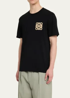 LoeweMen's Flocked Anagram Logo Jersey T-Shirt