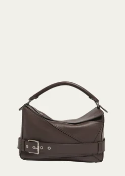 LoeweMen's Large Leather Biker Puzzle Shoulder Bag