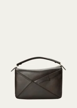LoeweMen's Large Panta Puzzle Calfskin Shoulder Bag