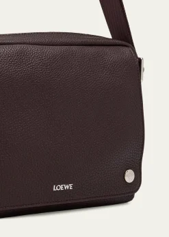 LoeweMen's Medium Pebble Grained Calfskin Messenger Bag