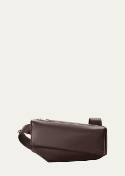 LoeweMen's Puzzle Featherlight Leather Crossbody Bag