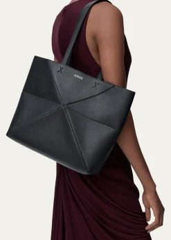 LoewePuzzle Fold Tote Bag in Leather