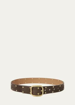 LoeweRounded Suede Belt