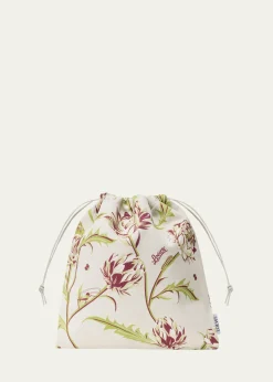 Loewex Paula's Ibiza Artichoke-Print Canvas Pouch Bag