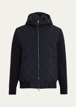 Loro PianaMen's Ampay Hooded Bomber Jacket