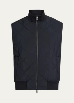 Loro PianaMen's Ampay Water-Repellent Quilted Vest