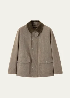 Loro PianaMen's Eiger Wool and Linen Field Jacket