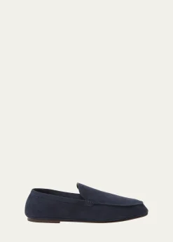 Loro PianaMen's Summer Anton Walk Suede Loafers