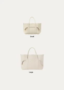 Loro PianaGhiera Small Leather Shopper Tote Bag