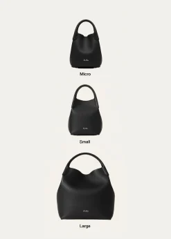 Loro PianaLarge Bale Fine-Grain Leather Bag