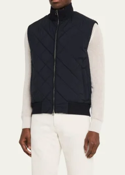 Loro PianaMen's Ampay Full-Zip Vest