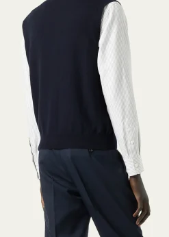 Loro PianaMen's Baby Cashmere Knit Classic-Fit Vest