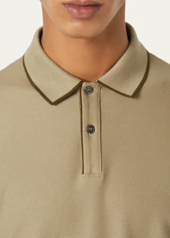 Loro PianaMen's Brentwood Tipped Jersey Pique Polo Shirt