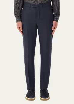Loro PianaMen's Carlo Antigua Flax Trousers