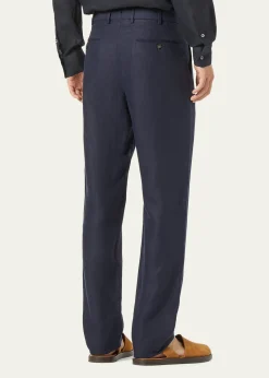 Loro PianaMen's Carlo Antigua Flax Trousers