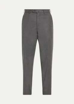 Loro PianaMen's Carlo Cashmere Flannel Trousers