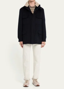 Loro PianaMen's Cashmere Storm System Traveller Jacket