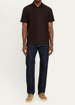 Loro PianaMen's Cerro Cotton and Cashmere Polo Shirt