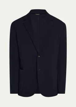 Loro PianaMen's Chevron Wool Sport Coat