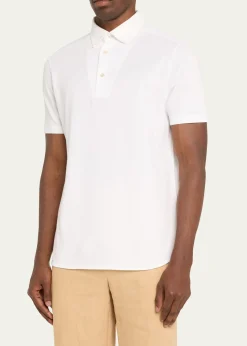 Loro PianaMen's Cotton Pique Polo Shirt