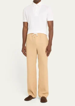 Loro PianaMen's Cotton Pique Polo Shirt