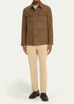 Loro PianaMen's Devis Caban Wish® Wool and Cashmere Jacket