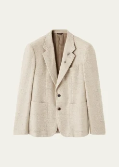 Loro PianaMen's Hedland Notch Lapel Single-Breasted Blazer