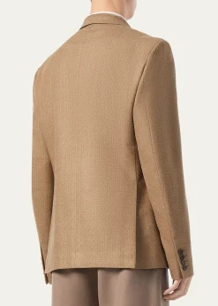 Loro PianaMen's Hedland Silk Notch-Lapel Single-Breasted Blazer