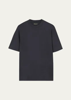 Loro PianaMen's Jersey Cotton Crewneck T-Shirt
