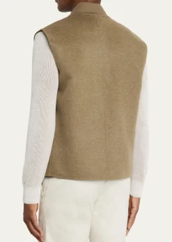 Loro PianaMen's Rik Double-Faced Cashmere Vest