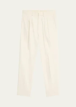 Loro PianaMen's Ruben Pleated Trousers