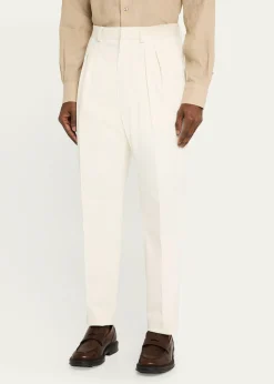 Loro PianaMen's Ruben Pleated Trousers