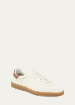 Loro PianaMen's Tennis Walk Leather Low-Top Sneakers