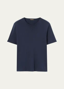 Loro PianaMen's Tremezzo Sea Island Cotton Crewneck T-Shirt