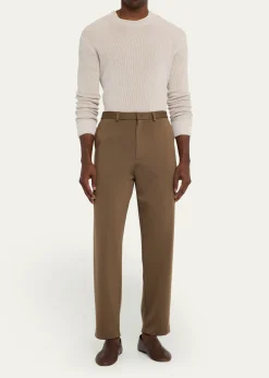 Loro PianaMen's Vellano Gift of Kings Wool Pants