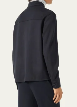 Loro PianaMen's Whitney Cotton and Cashmere Fleece Overshirt