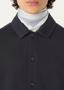 Loro PianaMen's Whitney Cotton and Cashmere Fleece Overshirt