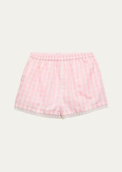 LoveShackFancyGirl's Georgie Gingham Shorts, Size 2-6