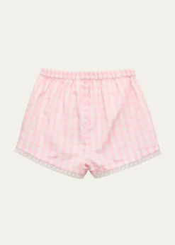 LoveShackFancyGirl's Georgie Gingham Shorts, Size 2-6