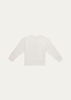 LoveShackFancyGirl's Serafina Sequin Bow Sweatshirt, Size 2-6