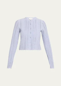LoveShackFancyPeridot Pointelle Cardigan